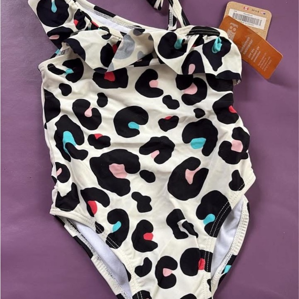 Crazy 8 Black and Pink One Piece Swimwear